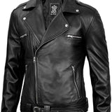 Apex Noir Chaqueta de Cuero