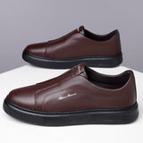 Zapatos de Cuero Slip-On
