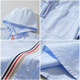 Sudadera de Lino con Capucha