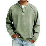 Daniel – Camisa estilo Henley de algodón premium para Hombre