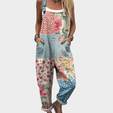 Boho-Patchwork Byxdress Pastell