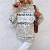 Enid | Fair Isle-tröja med snöflingemönster