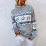 Enid | Fair Isle-tröja med snöflingemönster