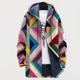 Sylvie | Hoodie med geometriskt mönster