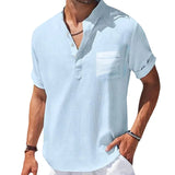 Camisa elegante de algodón premium para Hombre – Azul Oscuro