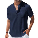 Camisa elegante de algodón premium para Hombre – Azul Oscuro