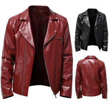 Chaqueta de Cuero Casual para Hombre