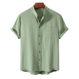 Camisa elegante de algodón premium para Hombre – Amarillo