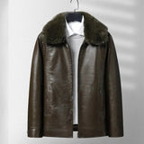 Chaqueta de cuero polar