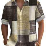 Camisa Patchwork Elegante