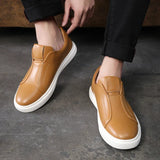 Zapatos Informales de Cuero Slip-On
