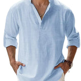 Piotr - Camisa de lino transpirable para hombre