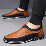 Zapatos de Cuero de Ciudad Slip-On