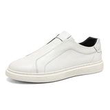 Zapatos Clásicos de Cuero Slip-On