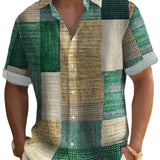 Camisa Patchwork Elegante