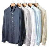 Camisa Casual de Algodón-Lino