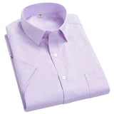Camisa Atemporal de manga corta en algodón premium para Hombre – Azul