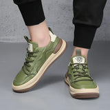 Zapatos de cuero con suela alta
