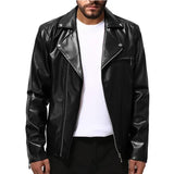 Chaqueta de Cuero Casual para Hombre