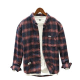 Camisa elegante de algodón premium para Hombre – Roja