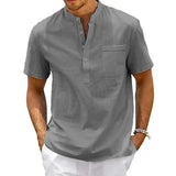 Camisa Elegante de Algodón-Lino