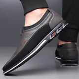 Zapatos de Cuero de Ciudad Slip-On