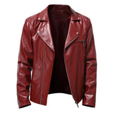 Chaqueta de Cuero Casual para Hombre