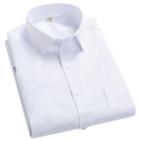 Camisa Atemporal de manga corta en algodón premium para Hombre – Azul