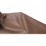 Chaqueta Bomber de Cuero Elegante