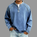 Daniel – Camisa estilo Henley de algodón premium para Hombre