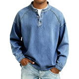 Daniel – Camisa estilo Henley de algodón premium para Hombre