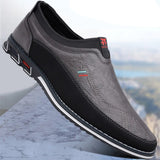 Zapatos de Cuero de Ciudad Slip-On