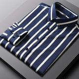 Camisa de rayas de algodón premium para Hombre – Amarillo