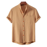 Camisa elegante de algodón premium para Hombre – Amarillo
