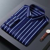 Camisa elegante de algodón premium para Hombre – Marino