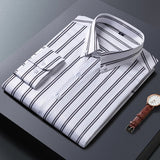 Camisa elegante de algodón premium para Hombre – Marino