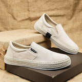 Zapatillas Slip-On de Lona Transpirables
