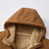 Chaqueta Elegante de Lana Resistente al Viento
