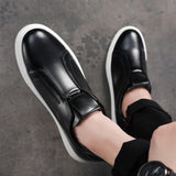 Zapatos Informales de Cuero Slip-On