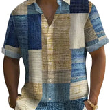 Camisa Patchwork Elegante