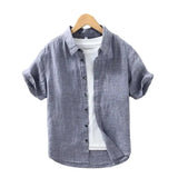 Camisa Atemporal de manga corta de lino para Hombre