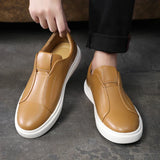 Zapatos Informales de Cuero Slip-On