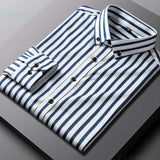 Camisa de rayas de algodón premium para Hombre – Amarillo