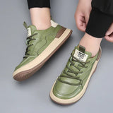 Zapatos de cuero con suela alta