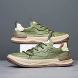 Zapatos de cuero con suela alta