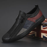 Botas de cuero con cremallera