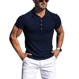 Camisa Polo Rayada Elegante