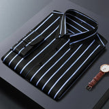 Camisa elegante de algodón premium para Hombre – Marino