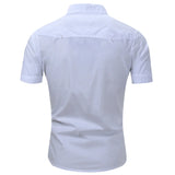 Camisa estilo cargo de manga corta de algodón para Hombre
