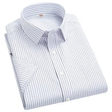 Camisa Atemporal de manga corta en algodón premium para Hombre – Azul